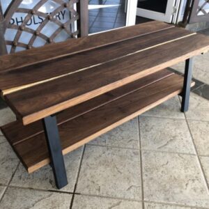 Standard steel and solid wood coffee table